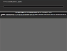 Tablet Screenshot of eventssolutions.com
