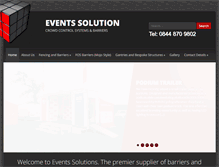 Tablet Screenshot of eventssolutions.co.uk